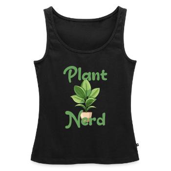 Plant Nerd Zimmerpflanze Plant Lover Ficus - Frauen Premium Organic Tank Top - Schwarz - Vorne - AI Model Female 172 light (172cm)