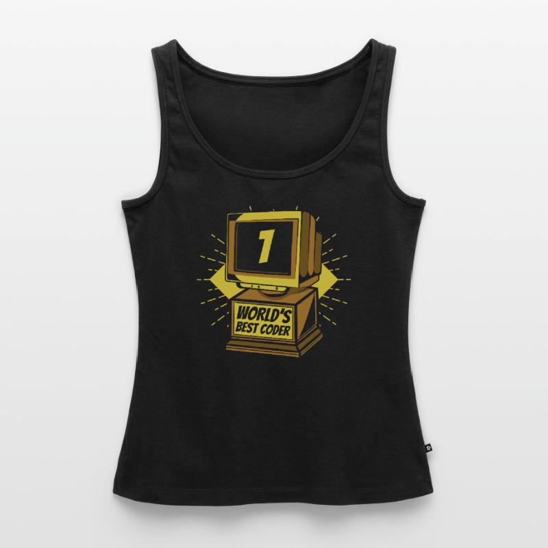 Developer Coder Programmer Worlds Best Coder Women’s Premium Organic Tank top