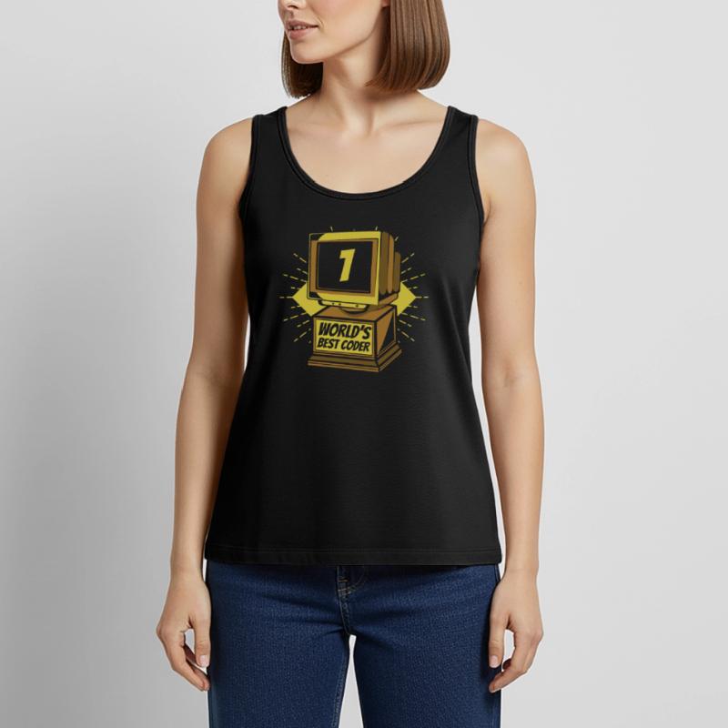 Developer Coder Programmer Worlds Best Coder Women’s Premium Organic Tank top
