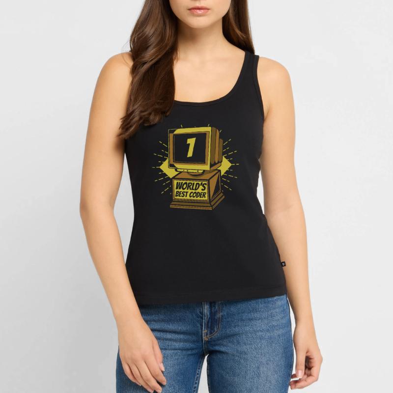 Developer Coder Programmer Worlds Best Coder Women’s Premium Organic Tank top