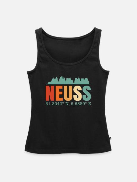 Neuss - Frauen Premium Organic Tank Top - Schwarz