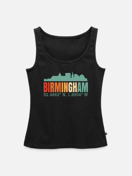 Birmingham - Frauen Premium Organic Tank Top - Schwarz