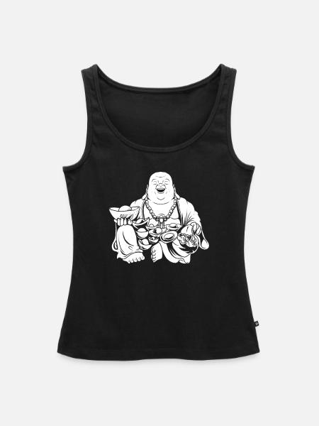 Buddha Buddhist - Frauen Premium Organic Tank Top - Schwarz