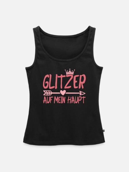 Prinzessin Funkeln - Frauen Premium Organic Tank Top - Schwarz
