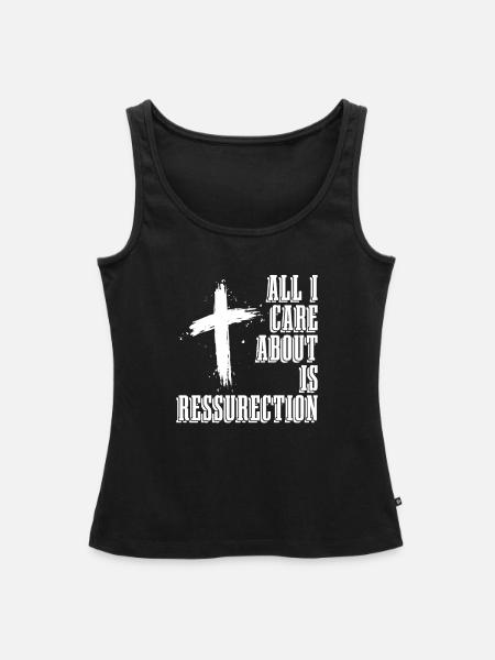 Christ Christentum Auferstehung - Frauen Premium Organic Tank Top - Schwarz