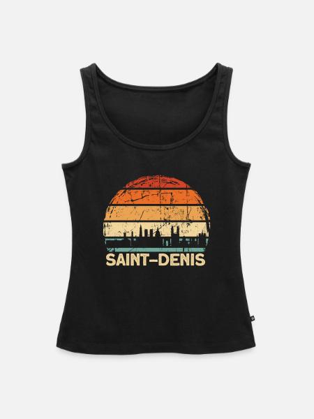 Saint-Denis - Frauen Premium Organic Tank Top - Schwarz