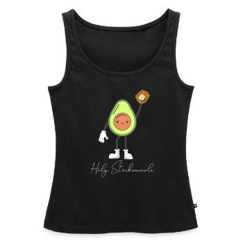 Holy Strikeamole Baseball Softball Avocat - Débardeur bio Premium Femme - noir - Devant - AI Model Female 172 light (172cm)