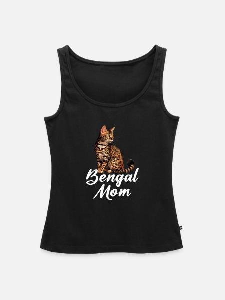 bengal cat, Rosetted Bengal Cat - Frauen Premium Organic Tank Top - Schwarz
