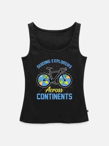 Tourguide Reiseführer Entdecker Guide - Frauen Premium Organic Tank Top - Schwarz