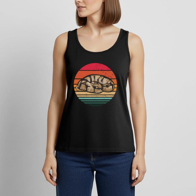 Ball Python Snake King Python Débardeur bio Premium Femme