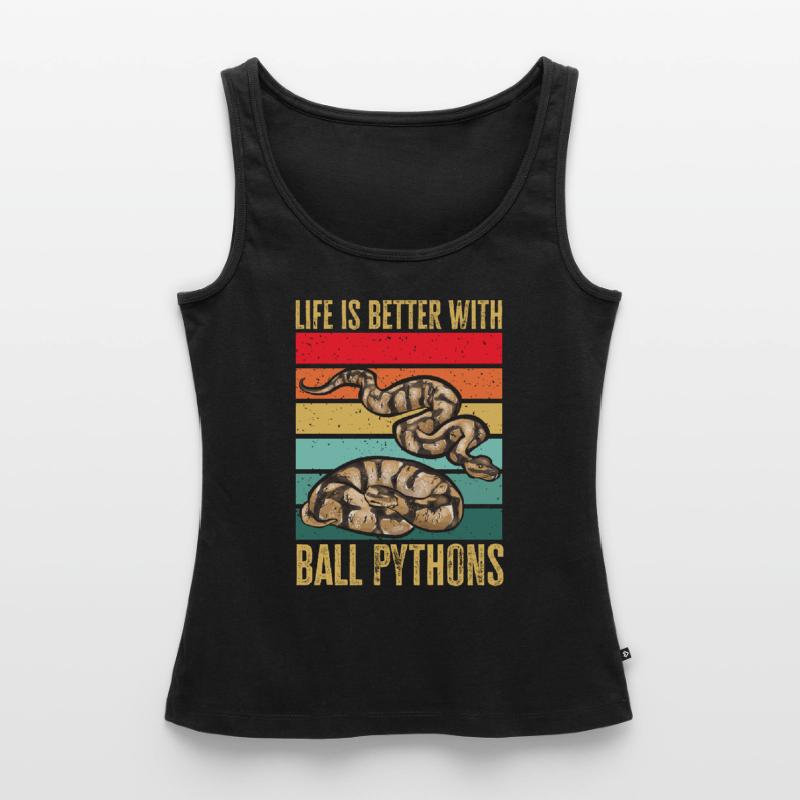 Ball Python Snake King Python Débardeur bio Premium Femme