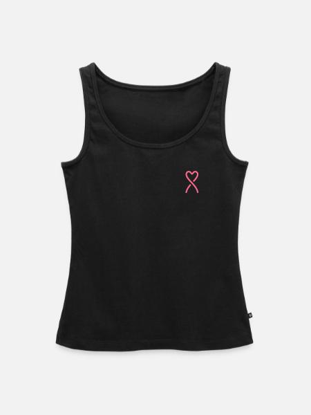 Aufklärung über Brustkrebs - Frauen Premium Organic Tank Top - Schwarz