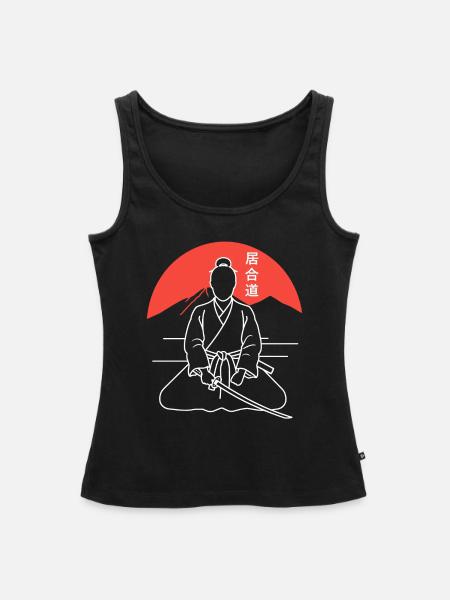 iaido - Frauen Premium Organic Tank Top - Schwarz