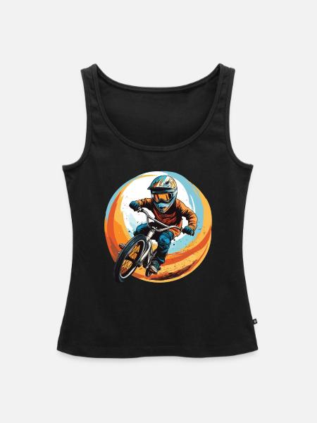 BMX Kid - Frauen Premium Organic Tank Top - Schwarz