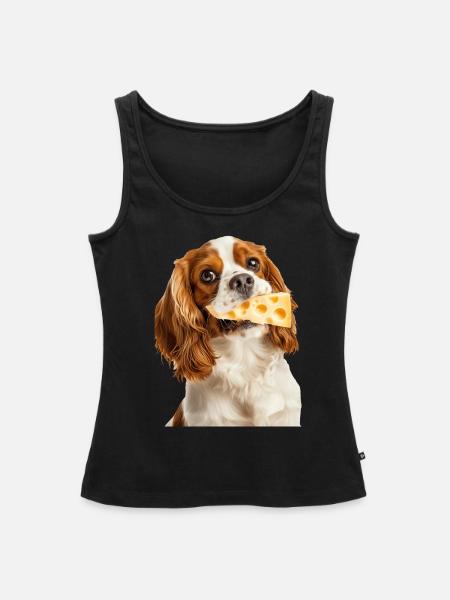Cavalier King Spaniel - Frauen Premium Organic Tank Top - Schwarz