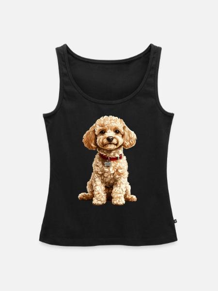 Pudel - Frauen Premium Organic Tank Top - Schwarz