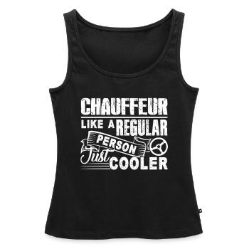 Chauffeur Chauffeur Cooler - Women’s Premium Organic Tank top - black - Front - AI Model Female 172 light (172cm)