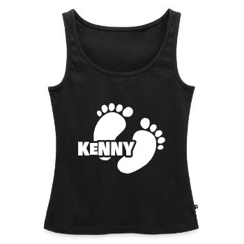 Cadeau pour Kenny - Débardeur bio Premium Femme - noir - Devant - AI Model Female 172 light (172cm)