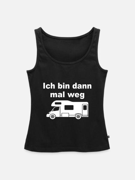 Campingplatz - Frauen Premium Organic Tank Top - Schwarz