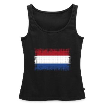 Pays-Bas en tant que Pays-Bas - Débardeur bio Premium Femme - noir - Devant - AI Model Female 172 light (172cm)