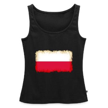 La Pologne en tant que Pologne - Débardeur bio Premium Femme - noir - Devant - AI Model Female 172 light (172cm)
