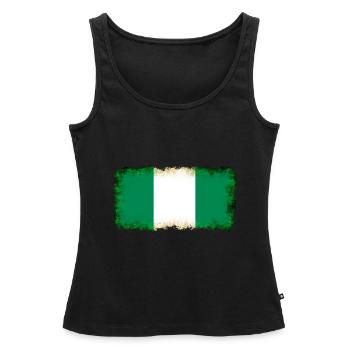 Geschenk für Nigeria - Frauen Premium Organic Tank Top - Schwarz - Vorne - AI Model Female 172 light (172cm)