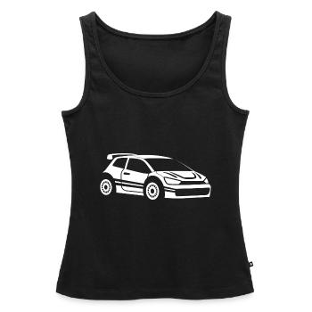 Rallye-Fahrzeug - Frauen Premium Organic Tank Top - Schwarz - Vorne - AI Model Female 172 light (172cm)