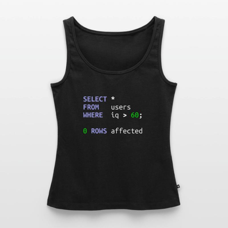 Software-Entwickler SQL Coder Geek Geschenk Frauen Premium Organic Tank Top
