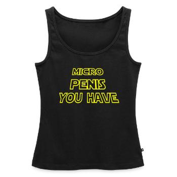 Micro Penis You Have | Galaxy Style - Women’s Premium Organic Tank top - black - Front - AI Model Female 172 light (172cm)