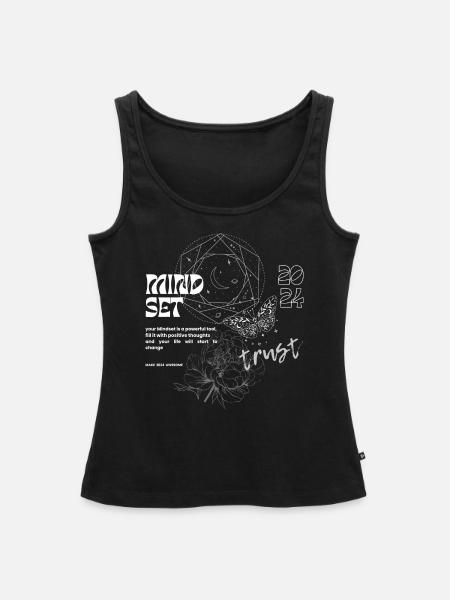 Make 2024 awesome - Frauen Premium Organic Tank Top - Schwarz