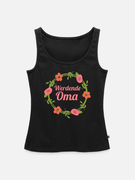 Werdende Oma Großmutter Geschenk - Frauen Premium Organic Tank Top - Schwarz