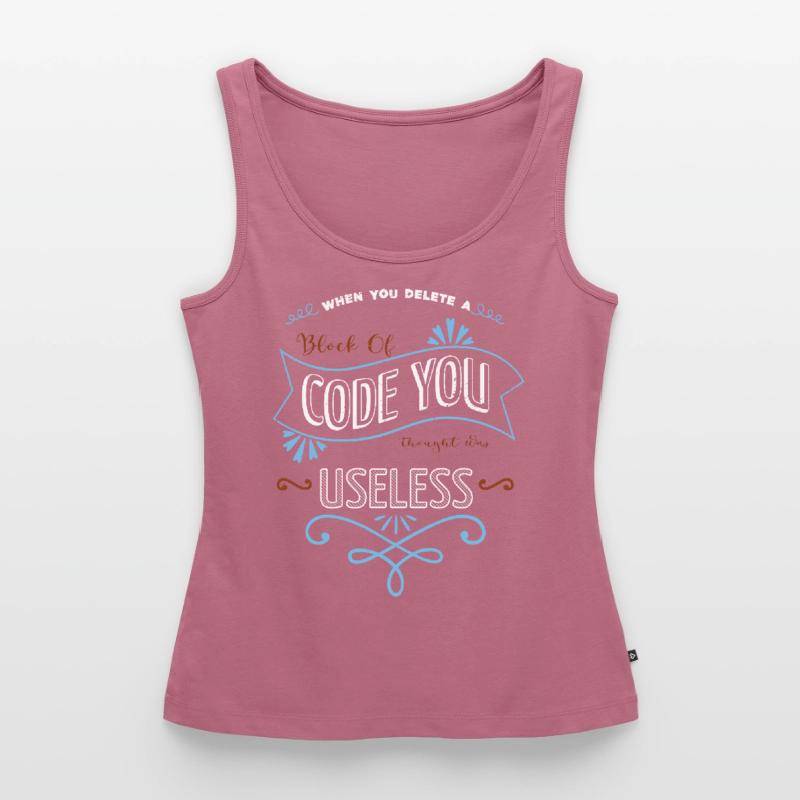 hacker fans hacking code awesome hacking coding Frauen Premium Organic Tank Top