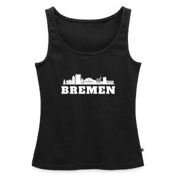 Bremen Town Musicians - Frauen Premium Organic Tank Top - Schwarz - Vorne - AI Model Female 172 light (172cm)