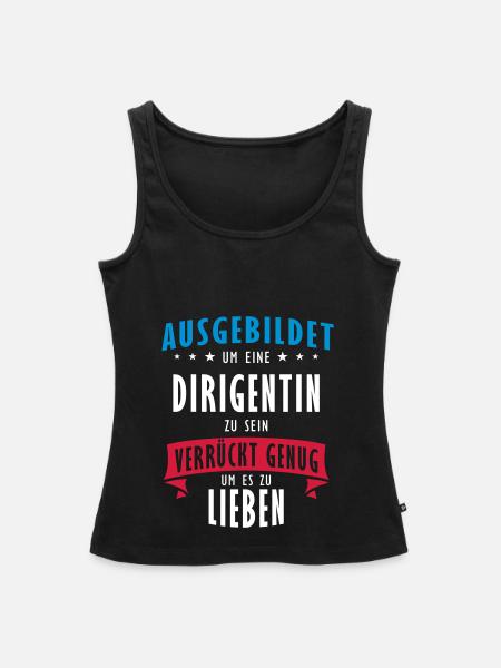 Dirigentin Beruf - Geschenk - Frauen Premium Organic Tank Top - Schwarz