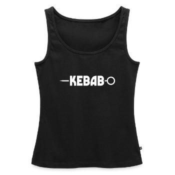 Kebab - Débardeur bio Premium Femme - noir - Devant - AI Model Female 172 light (172cm)