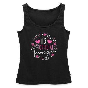 13. Geburtstag Teenager - Frauen Premium Organic Tank Top - Schwarz - Vorne - AI Model Female 172 light (172cm)