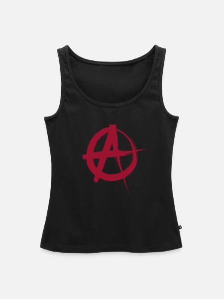 Anarchy - Frauen Premium Organic Tank Top - Schwarz