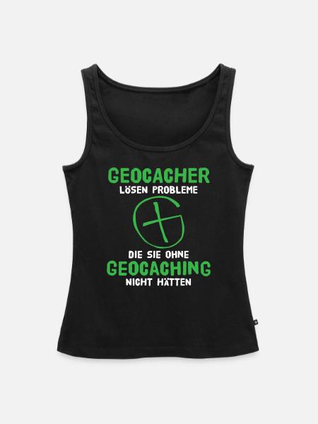 Geocaching Geocacher Schatzsuche - Frauen Premium Organic Tank Top - Schwarz