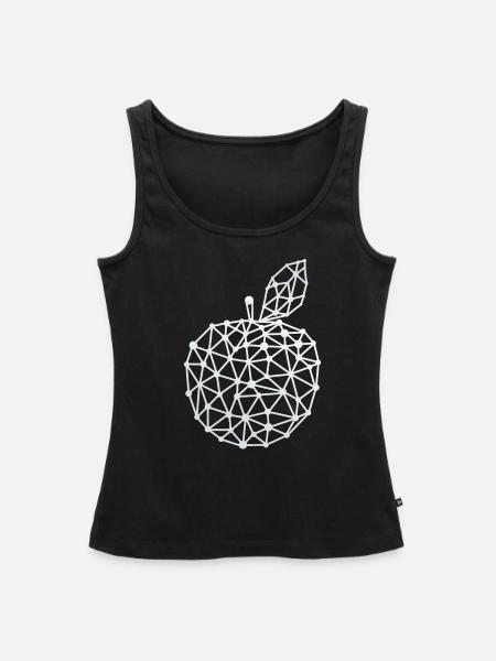 Apple White - Frauen Premium Organic Tank Top - Schwarz