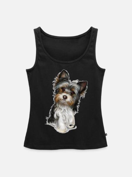 Süßer Hund - Frauen Premium Organic Tank Top - Schwarz