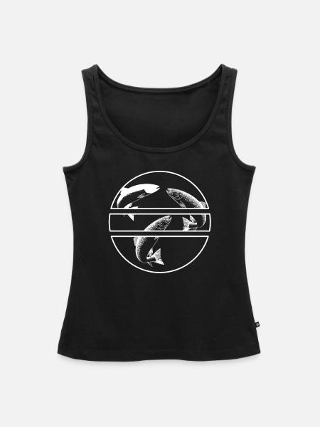 Lachs - Frauen Premium Organic Tank Top - Schwarz