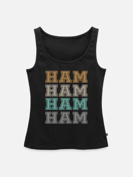 Schinken - Frauen Premium Organic Tank Top - Schwarz