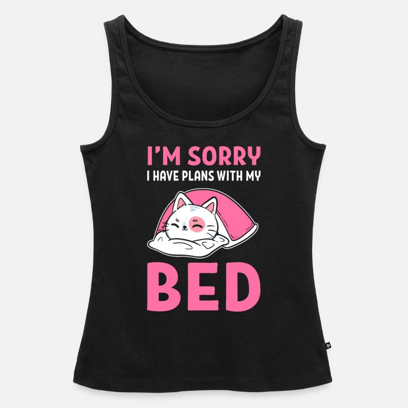 Plans with bed Introvert - Women’s Premium Organic Tank top - black