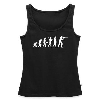 Cadeau de tir sportif de tireur de sport de club de tir - Débardeur bio Premium Femme - noir - Devant - AI Model Female 172 light (172cm)