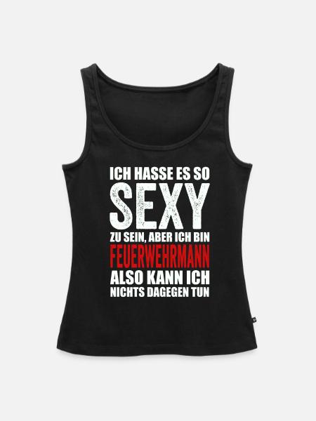 Feuerwehrmann - Frauen Premium Organic Tank Top - Schwarz
