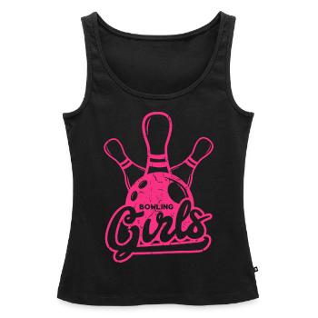 Bowling Girls - Frauen Premium Organic Tank Top - Schwarz - Vorne - AI Model Female 172 light (172cm)