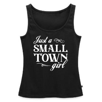 Nur ein kleines Stadtmädchen - Frauen Premium Organic Tank Top - Schwarz - Vorne - AI Model Female 172 light (172cm)