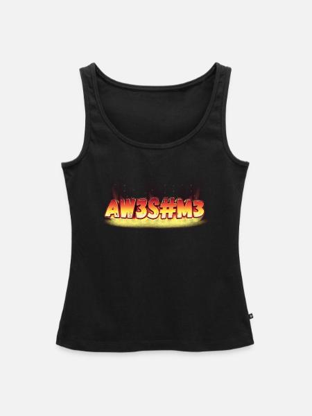 Awesome leetspeak - Frauen Premium Organic Tank Top - Schwarz