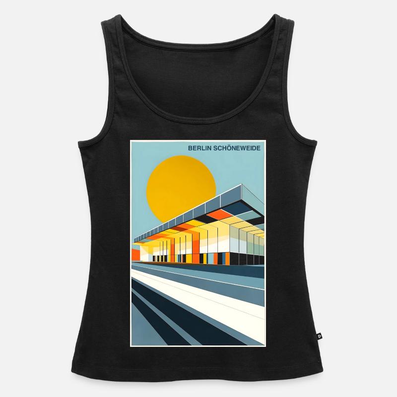 Berlin Schöneweide - Frauen Premium Organic Tank Top - Schwarz