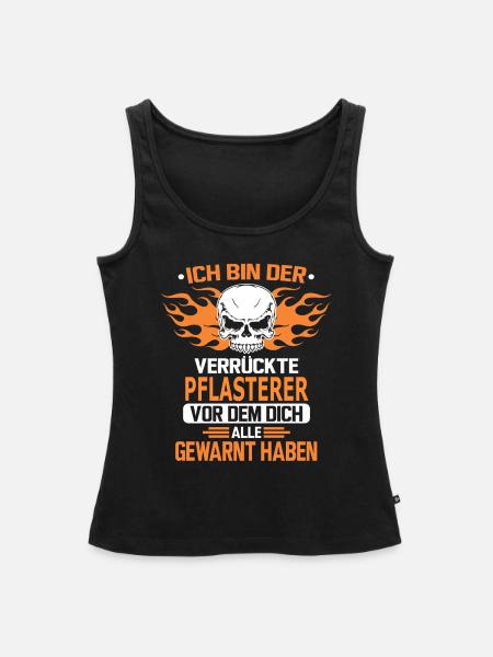 PFLASTERER - Frauen Premium Organic Tank Top - Schwarz